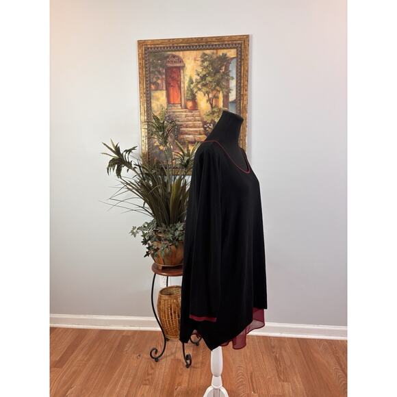 Zim & Zoé Women Dress 20 Boho Artsy Lagenlook Summer Artsy Long Sleeve Pullover - Picture 4 of 13